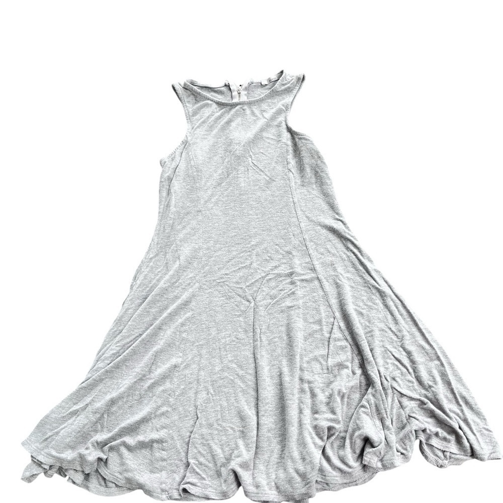 Acemi Soft Gray Sleeveless Skater Dress Mini Size S